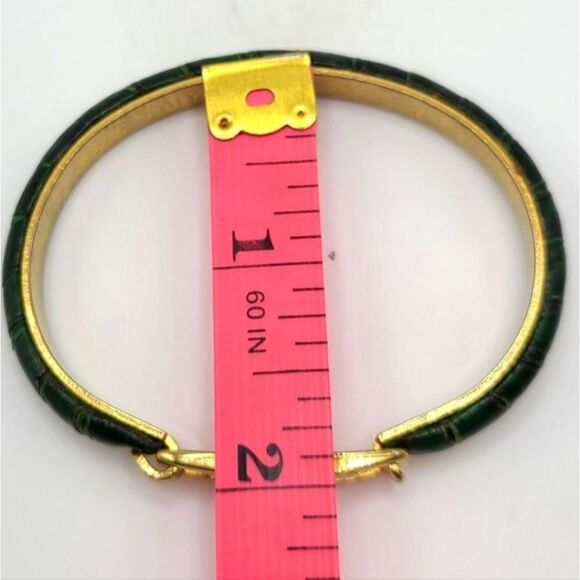 Vintage GUCCI Bracelet,  24 kt gold plated snakeskin - Picture 5 of 9